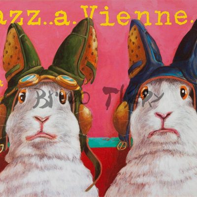 Affiche pour la communication de Jazz à Vienne 2002 en France Auvergne Rhône Alpes