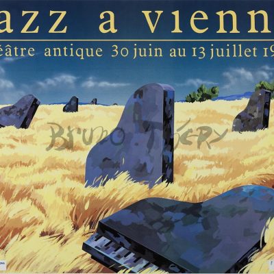 Affiche pour le festival Jazz à Vienne 1990