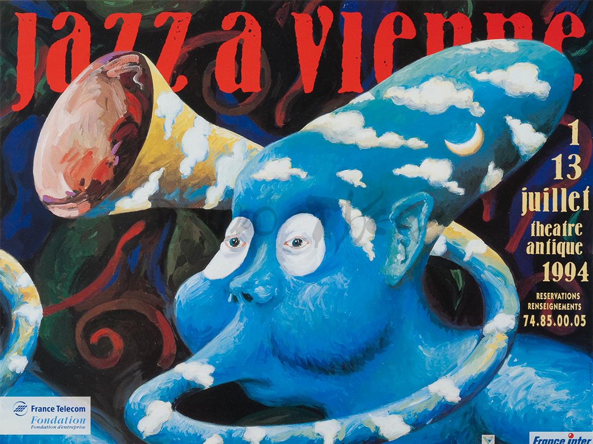 Affiche pour le festival « Jazz à Vienne 1994 » en France Rhône Alpes