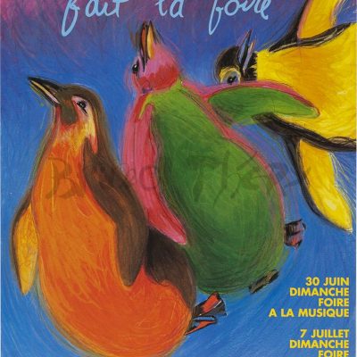 Affiche pour Jazz à Vienne fait la Foire 1996 en France Rhône Alpes