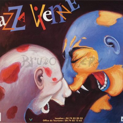 Affiche pour Jazz à Vienne 1998 en France Rhône Alpes