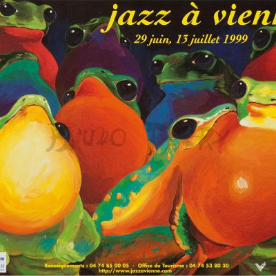 Affiche pour Jazz à Vienne 1999 en France Rhône Alpes
