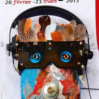 Texte alternatif Bruno Théry Affichiste réalise sa 16ème affiche de suite pour A Vaulx Jazz 2013 à Vaulx en Velin dans la Métropole de Lyon en Région Auvergne Rhône Alpes