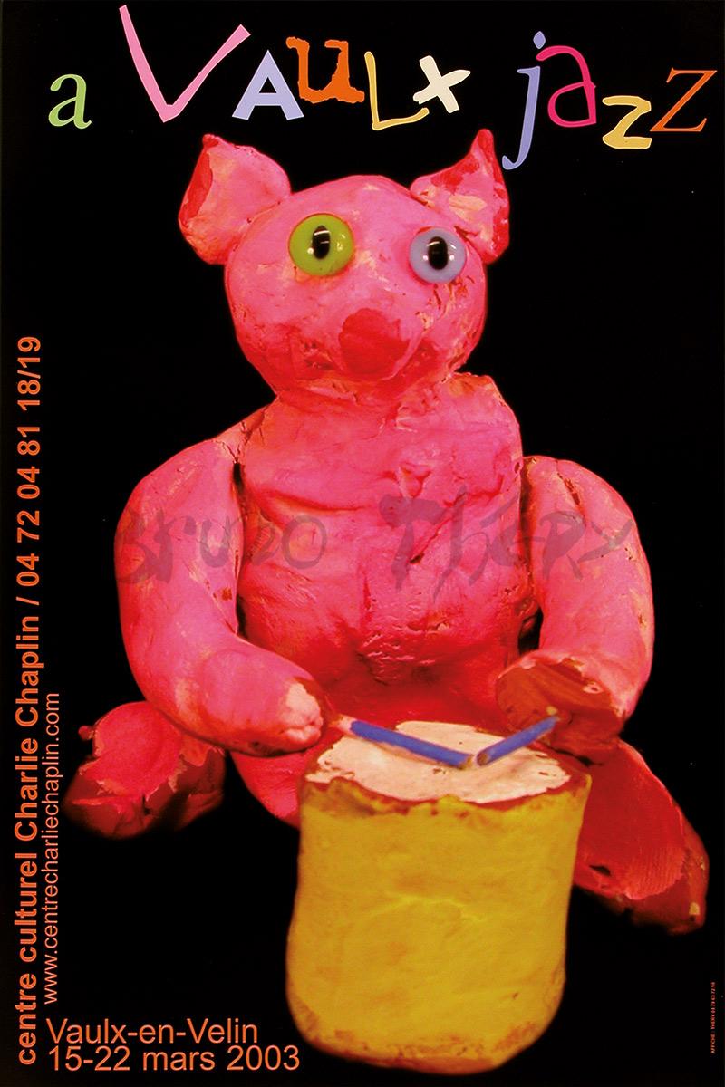 Affiche pour AvaulxJazz 2003 à Vaulx en Velin dans la Métropole de Lyon