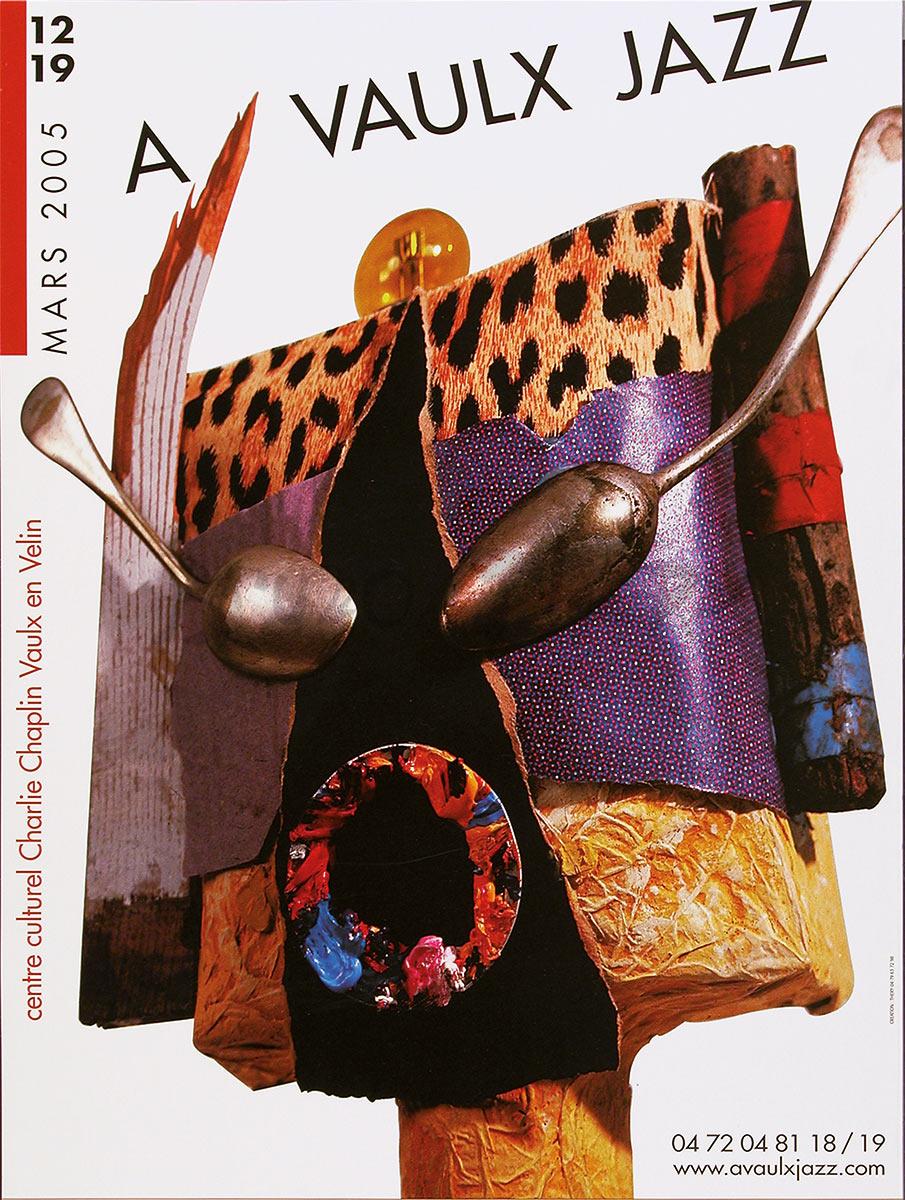 Affiche pour AvaulxJazz 2005 à Vaulx en Vélin dans la Métropole de Lyon