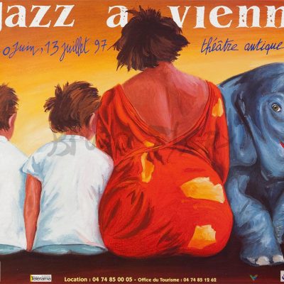 Affiche pour Jazz à Vienne 1997 en France Auvergne Rhône Alpes