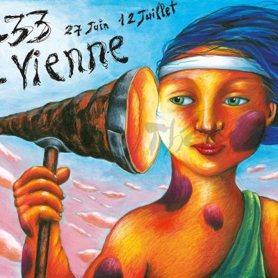 L’affiche pour Jazz à Vienne 2014 est la 27ème créée par Bruno Théry.