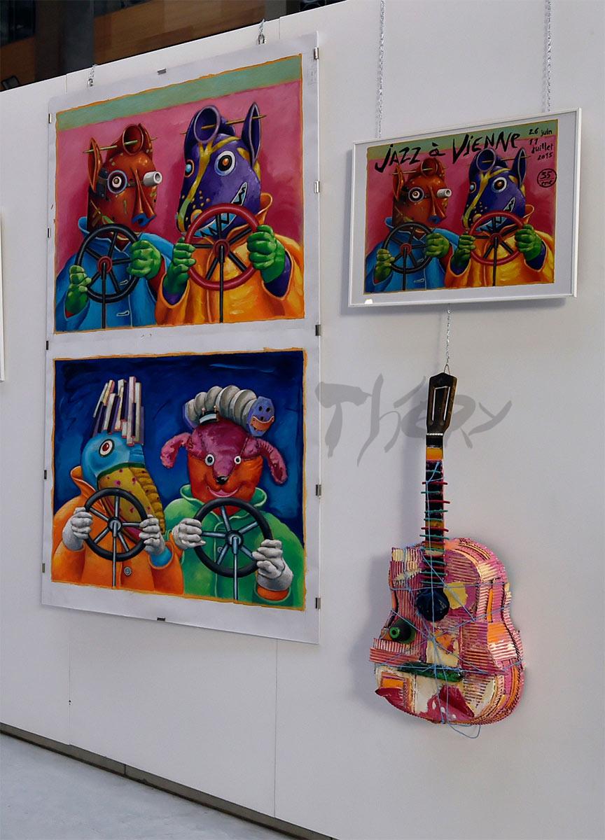 jazz a vienne 2015 affiche pour la communication du célèbre festival en France Auvergne Rhône Alpes