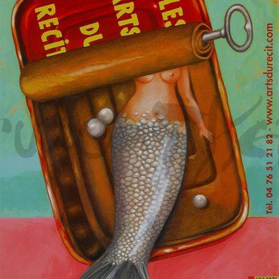 L’affiche « Les Arts du Récit en Isère 2005 » est la 11ème sur les 23 consécutives réalisées par Bruno Théry pour ce Festival à Saint Martin d’Hères dans la Grenoble-Alpes Métropole