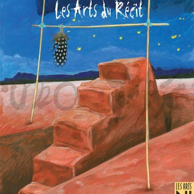 L’affiche « Les Arts du Récit en Isère 2010 » et la 16ème réalisée par Bruno Théry pour le festival à Saint Martin d’Hères dans la Grenoble-Alpes Métropole
