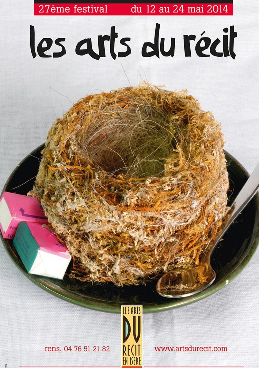 Bruno Théry crée en 2013 sa 20ème affiche consécutive pour les Arts du Récit en Isère à Saint Martin d’Hères en Grenoble-Alpes Métropole.